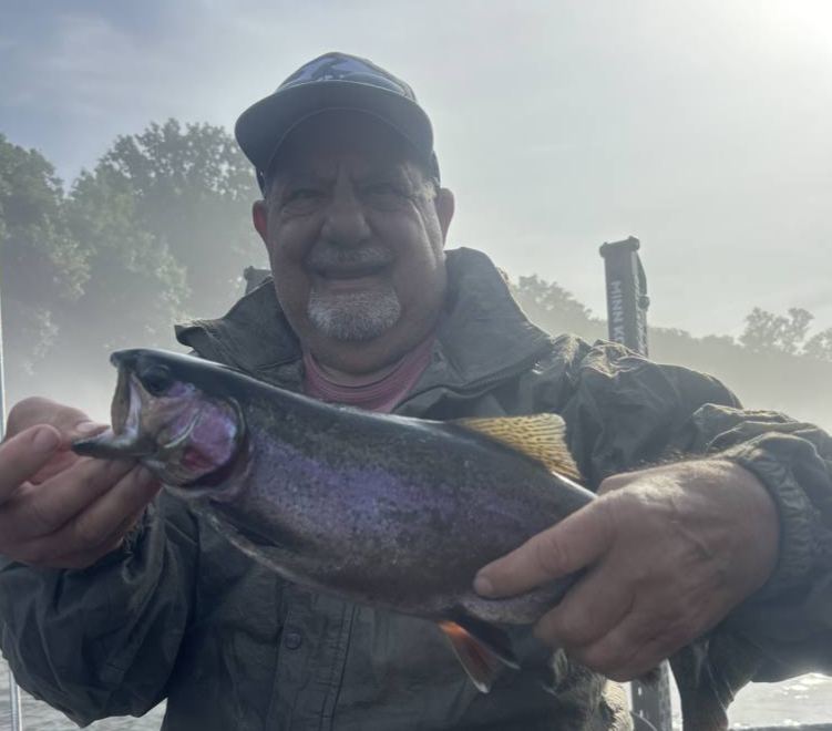 First light, first fish. The fog hadn't lifted and the bite was already on.